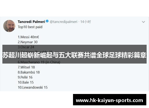 苏超川超崭新崛起与五大联赛共谱全球足球精彩篇章